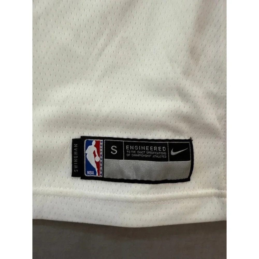 Nike Miami Heat #21 Whiteside Youth Basketball Jersey‎ White Red Small DRI FIT